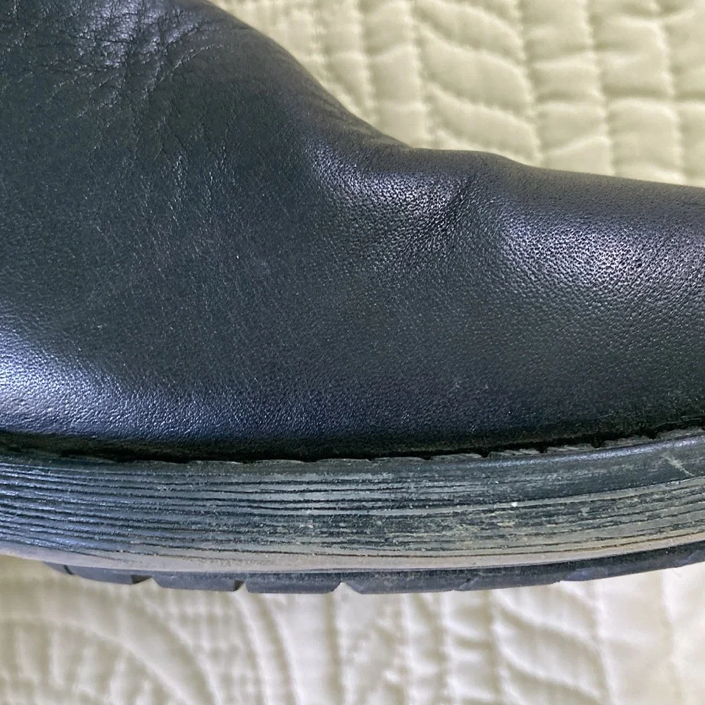 Bed Stu Men's‎ Black Chelsea Boots Pull On Ankle Leather Round Toe (Size 10)